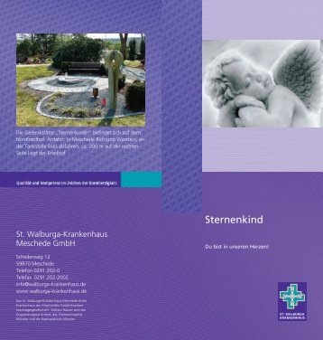 BroschÃ¼re Sternenkinder - St. Walburga-Krankenhaus Meschede