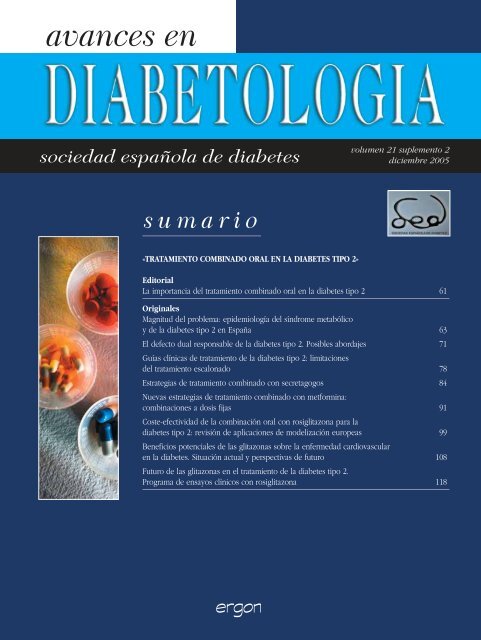 Avances en DiabetologÃ­a - Sociedad EspaÃ±ola de Diabetes