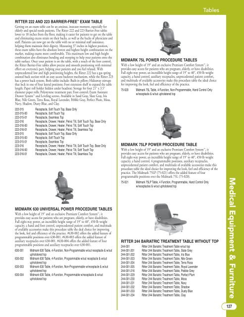 Exam Room Equipment & Furniture