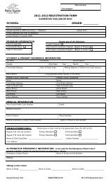 Registration Form - Halifax Regional School Board
