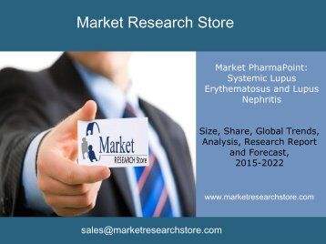 Market PharmaPoint: Systemic Lupus Erythematosus and Lupus Nephritis  ,  Global Drug Forecast and Market Analysis to 2022 - Event-Driven Update