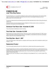 CX82310-26 Last Time Buy Notice - Codico