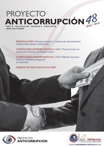 Boletín: Proyecto Anticorrupción Nº 48 - Abril 2015