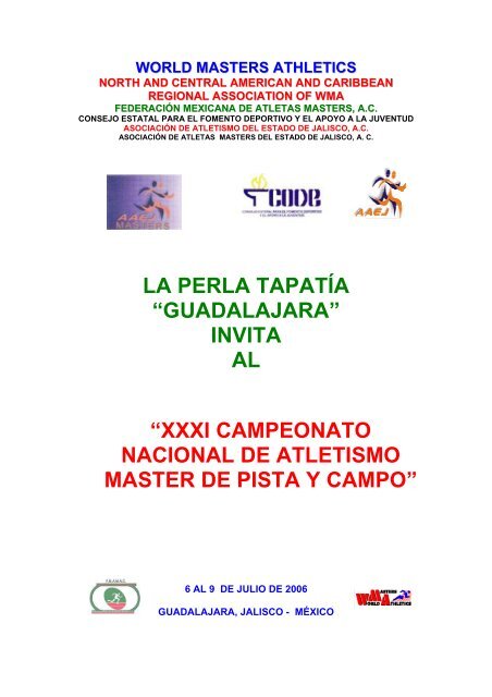 CAMPEONATO NACIONAL DE - Atletismo en México