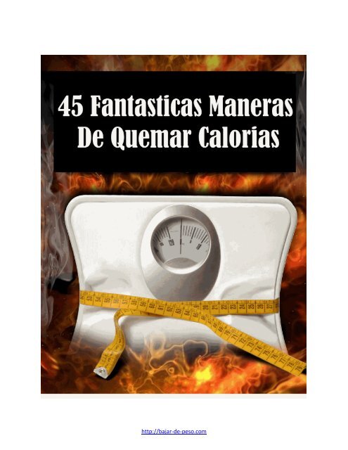 45 Formas de quemar calorías