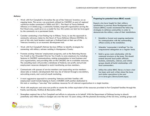 CLARKSVILLE-MONTGOMERY COUNTY ECONOMIC DEVELOPMENT BLUEPRINT