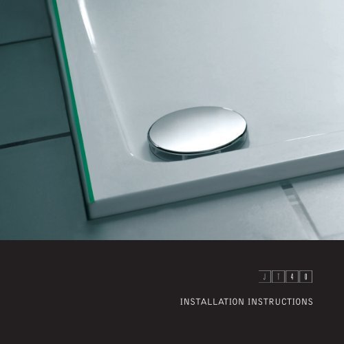 JT40 Shower Tray Installation Instructions (pdf)