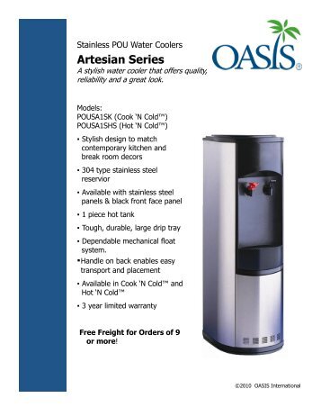 Artesian POU Spec Sheet - Oasis International