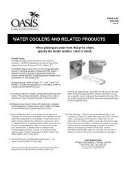 OASIS 2009 U S  Pressure Price List 7-1-09 - Oasis International