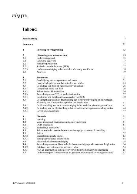 Geografisch patroon van kanker in de IJmond en omstreken