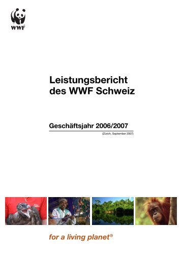 Leistungsbericht des WWF Schweiz