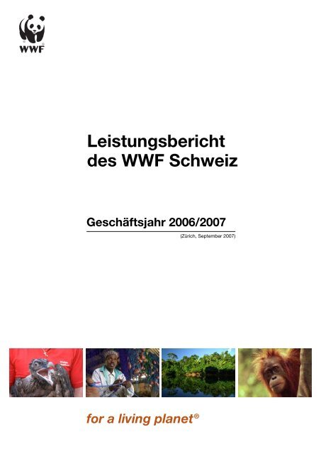 Leistungsbericht des WWF Schweiz