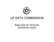 IJF Analysis of Kodokan Kata Video - Shufu Judo