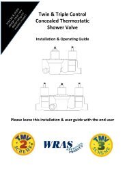 Twin & Triple Control Concealed Thermostatic ... - QS Supplies