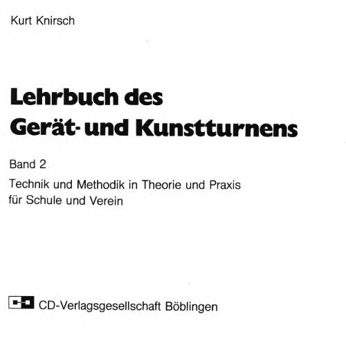Lehrbuch des GerÃ¤t- und Kunstturnens - getugossau.ch
