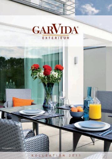 GarVida Katalog 2011 - Gartenmöbel Online Shop