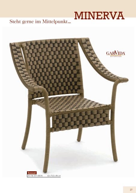 GarVida Katalog 2011 - Gartenmöbel Online Shop