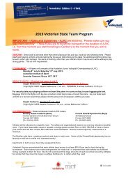 Newsletter #5 - Volleyball Victoria