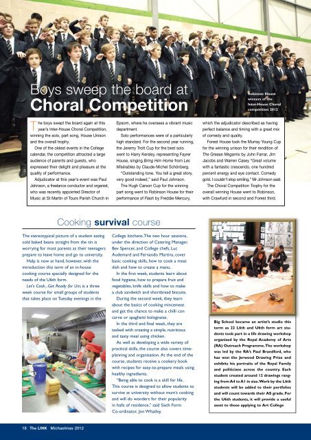 Choral Competition - Epsom College