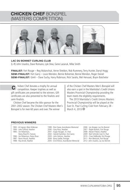 Full Yearbook - Manitoba Curling Association