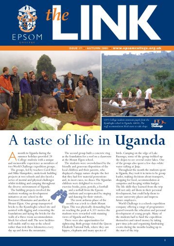 A taste of life in Uganda - Epsom College