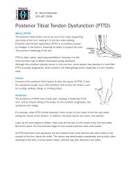 Posterior Tibial Tendon Dysfunction (PTTD) - CT-Ortho.com