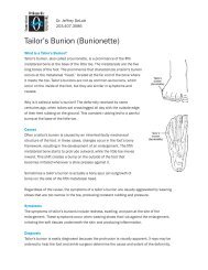 Tailor's Bunion (Bunionette) - CT-Ortho.com