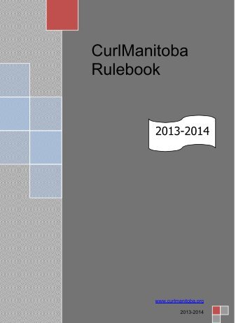 CurlManitoba Rulebook - Manitoba Curling Association