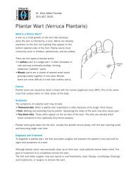 Plantar Wart (Verruca Plantaris) - CT-Ortho.com