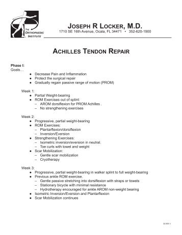 Achiles Tendon Repair