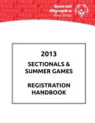 2013 Sectionals & Summer Games Registration Handbook - Special ...