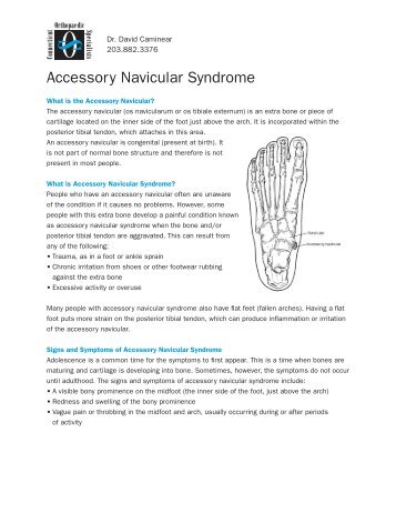 Accessory Navicular Syndrome - CT-Ortho.com