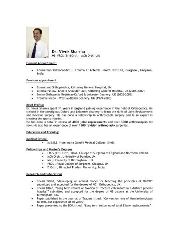 Profile Dr Vivek Sharma.pdf - Med Journeys