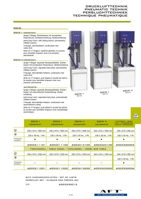 Drucklufttechnik - AFT International GmbH