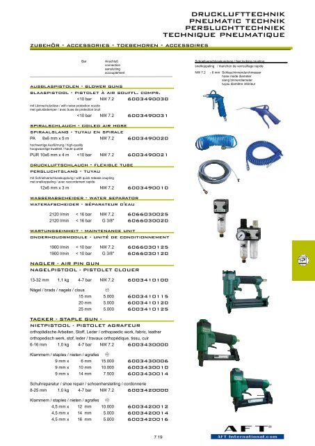 Drucklufttechnik - AFT International GmbH