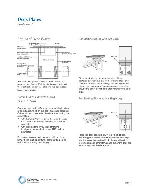 View Architectural Guidelines PDF - Colorado Time Systems