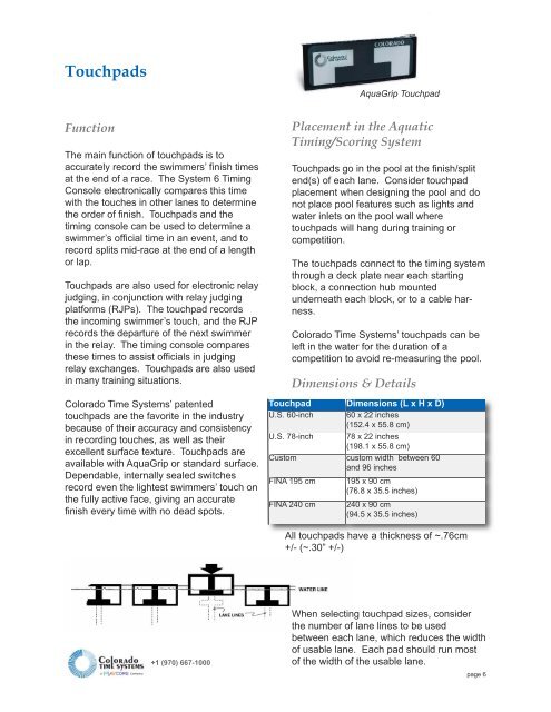 View Architectural Guidelines PDF - Colorado Time Systems