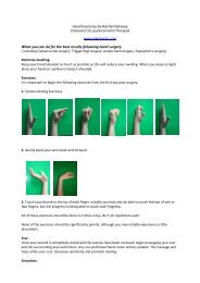 Hand Exercises by Rachel Delaney What you can do ... - Mike Hayton