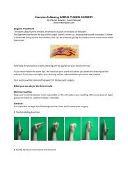 Exercises following CARPAL TUNNEL SURGERY - Mike Hayton