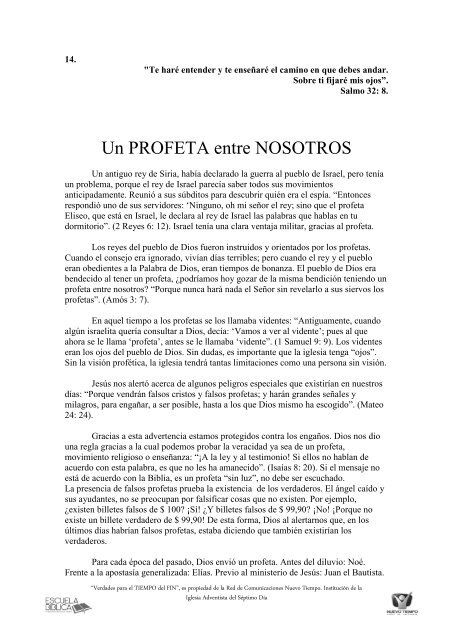 14_Un profeta entre nosotros - Red Nuevo Tiempo