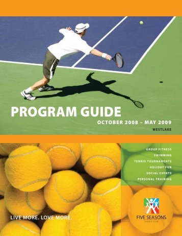 program guide october 2008 â may 2009 - Five Seasons Sports Club