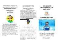 group swim lessons - Five Seasons Sports Club