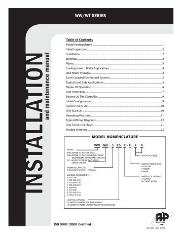 Installation Manual - Bosch Hot Water & Heating