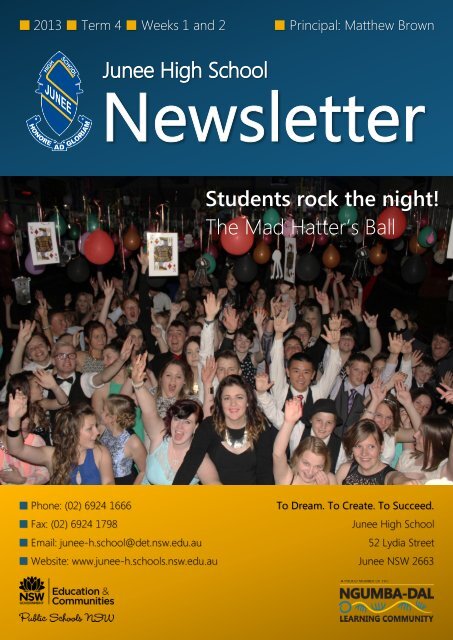 No 15 Newsletter October 2013 - Junee High School