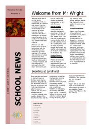 Newsletter Lynd Oct11 - Pocklington School