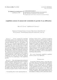 Amphibole content of commercial vermiculites by powder X-ray ...
