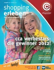 cca werbestars: die gewinner 2012! - City Center Amstetten