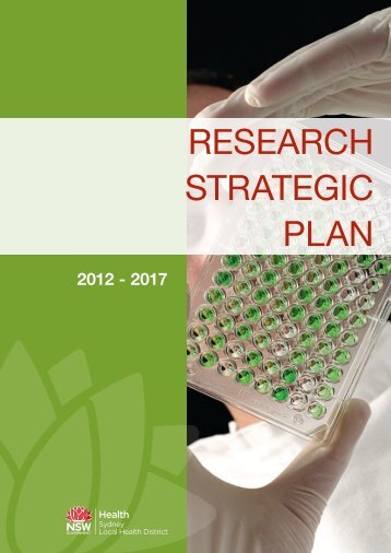 SLHD Research Strategic Plan 2012-2017 - Sydney Local Health ...