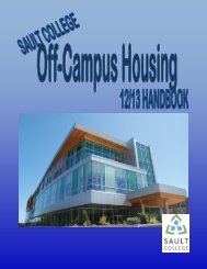 Off-Campus Handbook - Sault College