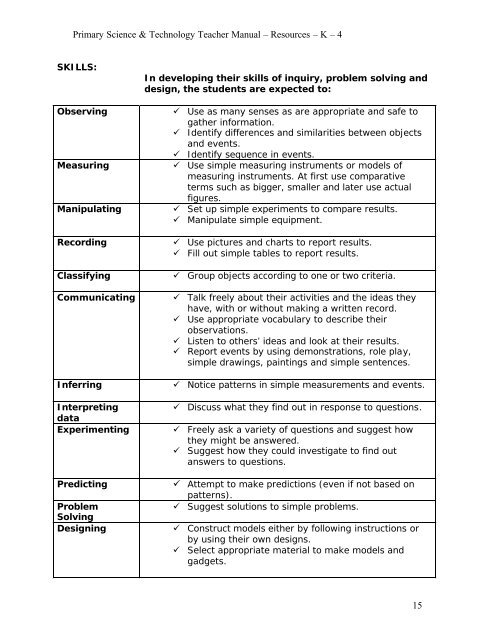 Primary Science and Technology Teachers' Guide - OECS